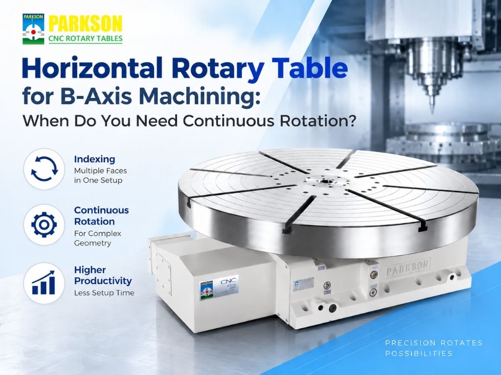 Horizontal Rotary Table for B-Axis Machining: When Do You Need Continuous Rotation?